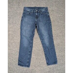 Mott Bow Jeans Womens 29x28 (29x26) Boyfriend Denim Blue